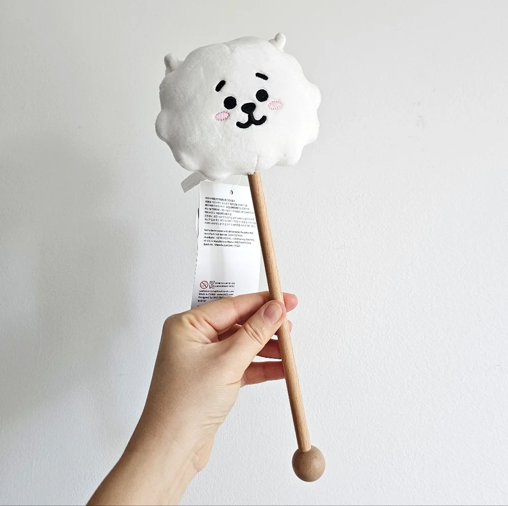 BT21 RJ Plush Face Massage Stick | Kind Alpaca | BTS x LINE FRIENDS | NWT